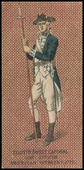 8 Line Officer American Infantry 1779